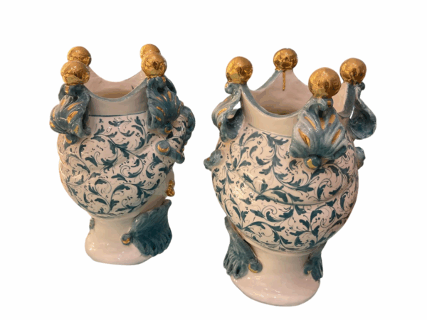 Coppia di teste di moro in ceramica artistica - immagine 2