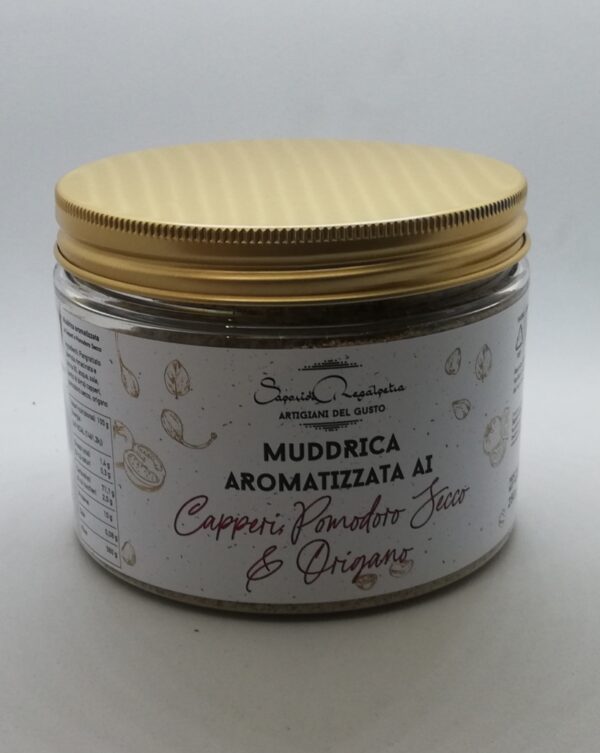 Muddrica Aromatizzata ai Capperi Pomodoro Secco e Origano