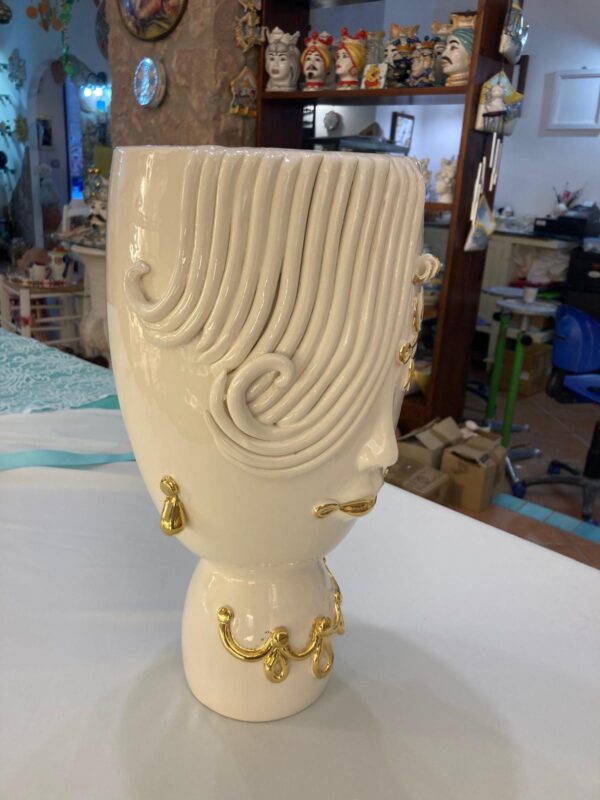 Vaso scultura in ceramica - immagine 3