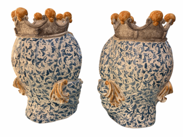 Coppia di teste di moro in ceramica - immagine 2