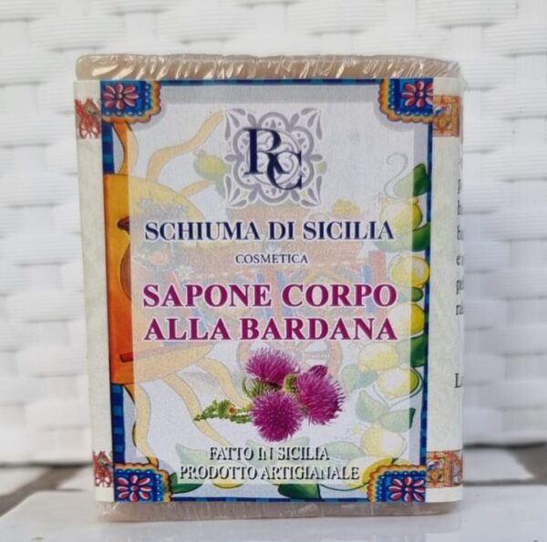 Sapone viso e corpo alla bardana