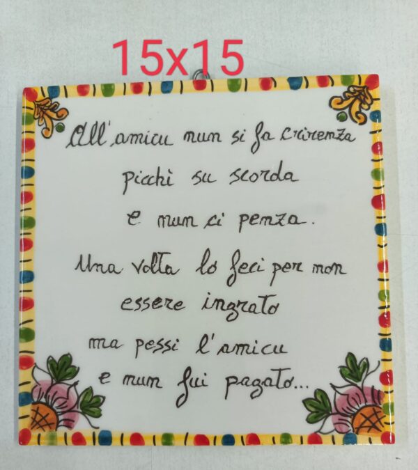 Quadretti da appendere con proverbi siciliani - immagine 2