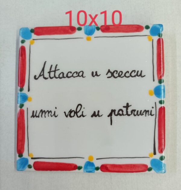 Quadretti da appendere con proverbi siciliani - immagine 8