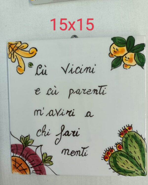 Quadretti da appendere con proverbi siciliani - immagine 6